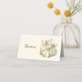 Thanksgiving Pompoenen Groen Ivoor Goud Bruin Plaatskaartje