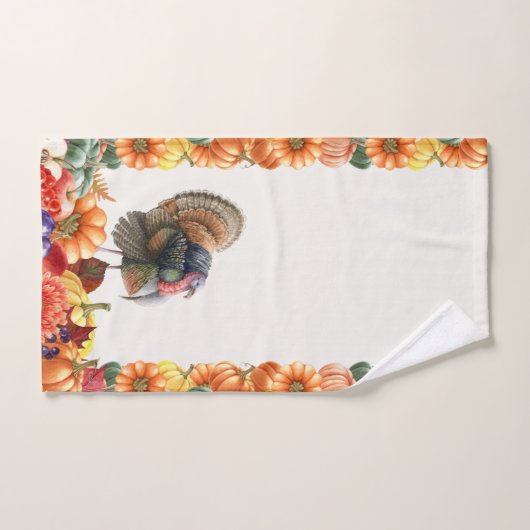 Thanksgiving pompoenen handdoek (Handdoek)