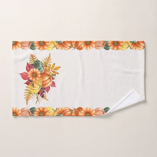 Thanksgiving pompoenen handdoek (Handdoek)