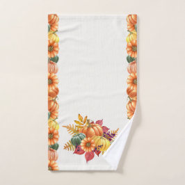 Thanksgiving pompoenen handdoek