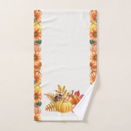 Thanksgiving pompoenen handdoek