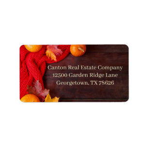 Thanksgiving Pompoenen Herfst Bedrijfs Retouradres Etiket