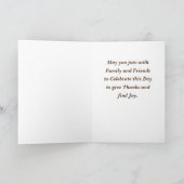 Thanksgiving pompoenen Kaart, 5" x 7" gevouwen Kaart (Binnen)