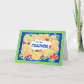Thanksgiving pompoenen Kaart voor een docent (Voorkant)