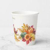 Thanksgiving pompoenen papieren bekers (Achterkant)