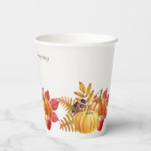 Thanksgiving pompoenen papieren bekers (Achterkant)