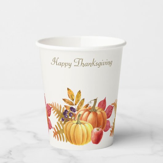 Thanksgiving pompoenen papieren bekers (Links)