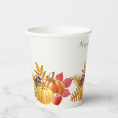 Thanksgiving pompoenen papieren bekers (Voorkant)