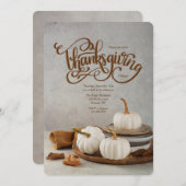 Thanksgiving pompoenen uitnodiging