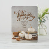 Thanksgiving pompoenen uitnodiging