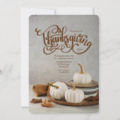 Thanksgiving pompoenen uitnodiging (Voorkant)
