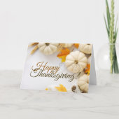 Thanksgiving pompoenen wenskaart bedankkaart (Voorkant)