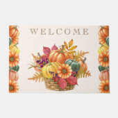Thanksgiving Pompoenmandje Deurmat (Voorkant)
