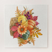 Thanksgiving Pompoenmandje Jigsaw Puzzel (Horizontaal)