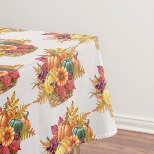 Thanksgiving pompoenmandje tafelkleed (Voorbeeld)