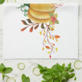 Thanksgiving pompoenontwerp theedoek (Gevouwen)