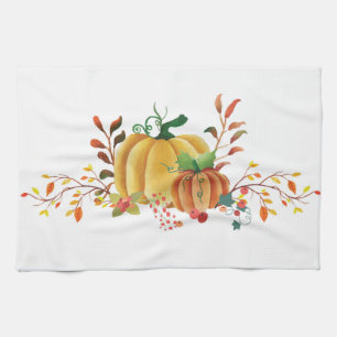 Thanksgiving pompoenontwerp theedoek