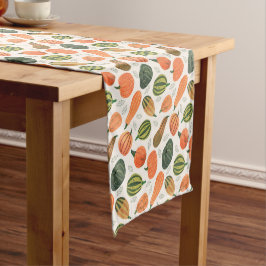 Thanksgiving pompoenpatch all-over print korte tafelloper