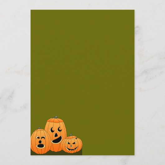 Thanksgiving pompoentafel (Veggie) Menu (Achterkant)