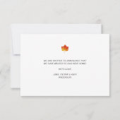 Thanksgiving pompoenwagen bedankkaart (Achterkant)