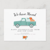 Thanksgiving pompoenwagen briefkaart (Voorkant)