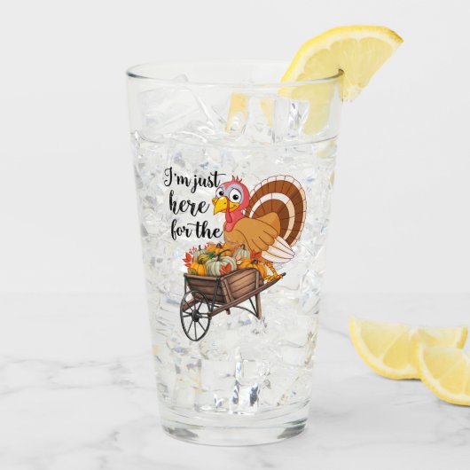 Thanksgiving Populair Mooi Herfst Collectie Glas (Achterkant ijs)