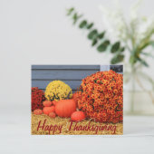 Thanksgiving Post Card Feestdagenkaart (Staand voorkant)