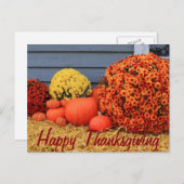 Thanksgiving Post Card Feestdagenkaart (Voorkant / Achterkant)