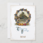 Thanksgiving postkaart Oogst Uitnodigingen (Achterkant)