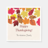 Thanksgiving Potluck Dinerfeest Servetten (Voorkant)