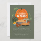 Thanksgiving Potluck Kaart (Voorkant)