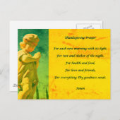 Thanksgiving Prayer Feestdagenkaart (Voorkant / Achterkant)