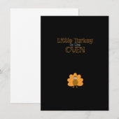 Thanksgiving Pregnancy Announcement Reveal T Shirt Kaart (Voorkant / Achterkant)