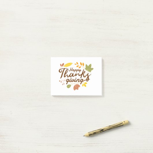 Thanksgiving producten post-it® notes (Op bureau)