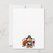 Thanksgiving proost! turkije plezier feestdagenkaart (Achterkant)