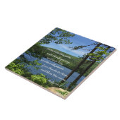 Thanksgiving Psalm 100:4 Tegeltje (Zijkant)