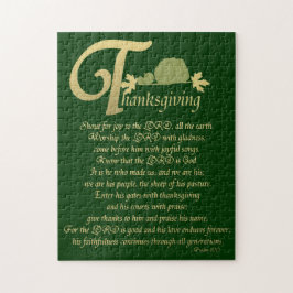 Thanksgiving - Psalm 100 Legpuzzel