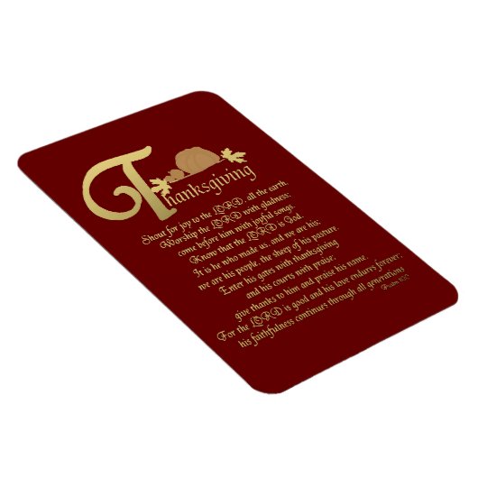 Thanksgiving - Psalm 100 Magneet (Rechterzijde)