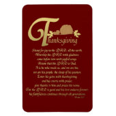 Thanksgiving - Psalm 100 Magneet (Verticaal)