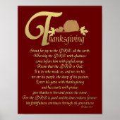 Thanksgiving - Psalm 100 Poster (Voorkant)