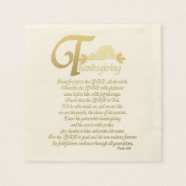 Thanksgiving - Psalm 100 Servet