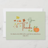 Thanksgiving Psalm 107:1 | Christelijke aangepaste Feestdagenkaart (Voorkant)