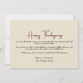 Thanksgiving Psalm 107:1 | Christelijke aangepaste Feestdagenkaart (Achterkant)