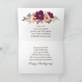 Thanksgiving Psalm 95:2. Kom in zijn aanwezigheid Feestdagen Kaart (Binnen)