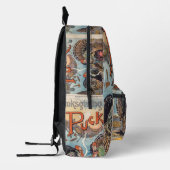 Thanksgiving Puck  Illustratie Bedrukte Rugzak (Links)