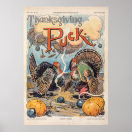 Thanksgiving Puck  Illustratie Poster