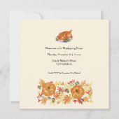 Thanksgiving Pumpkin-binnenuitnodiging Kaart (Voorkant)