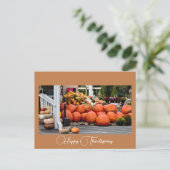 Thanksgiving Pumpkin-Briefkaart Briefkaart (Staand voorkant)