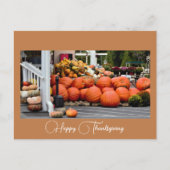 Thanksgiving Pumpkin-Briefkaart Briefkaart (Voorkant)