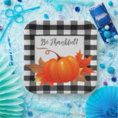 Thanksgiving Pumpkin Buffalo Bord speldenpapier (Feest)
